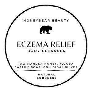 HoneyBear Beauty Eczema Relief Natural Healing Manuka Honey Body Cleanser